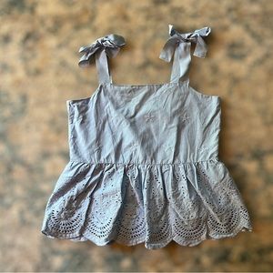 Copper Key baby blue babydoll top